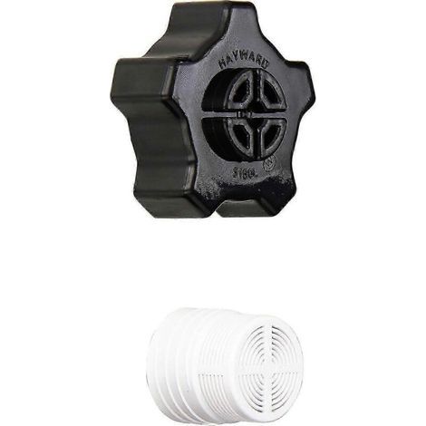 Couvercle de vidange du cylindre de sable Hayward SX180LA pour filtre à sable Pro Series - Accessoires de remplacement avec joint (1/3)
