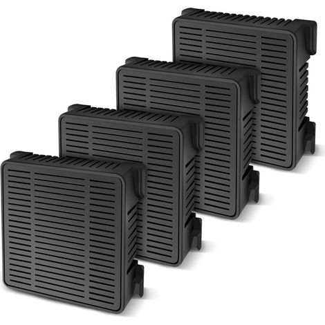 Pack de 4 filtres à charbon actif pour réfrigérateur Liebherr Fresh Air. remplace 7440021-00 [9096989. 988246001. 988246000. 9882429] - noir