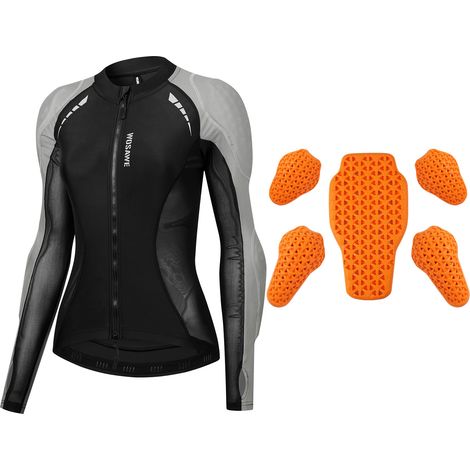 Veste de moto pour femme avec armure, protection certifiée CE2, maille haute visibilité, équitation pour femme blindée (1/5)