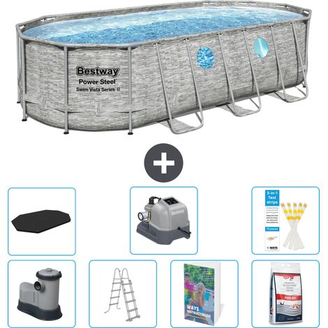 Bestway Power Steel Oval - 549x274x122 cm - 8-teilig S649