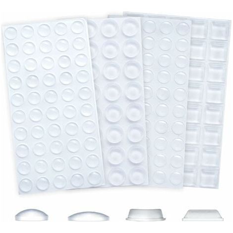 172 Pièces Pieds en Caoutchouc, Pieds en Caoutchouc Auto-Adhésifs pour Portes de Placards, Cuisine, Salle de Bains, Bureau (4 Tailles) Cisea (1/5)