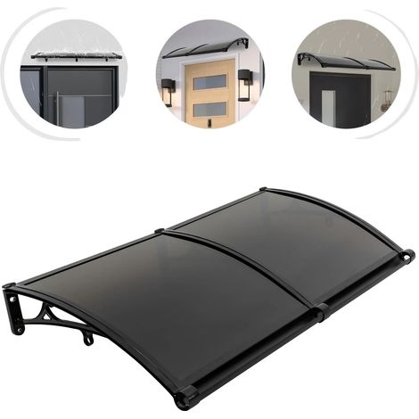 Auvent, Matériau en Alliage d'Aluminium, Dimensions 43,31 x 31,50 x 7,87 pouces, Capacité de Charge 440,92 lbs, Protection UV, Résistance aux Intempéries (1/5)
