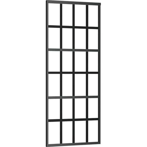Maison Exclusive - Schiebetür ESG-Glas und Aluminium 76x205 cm Sc