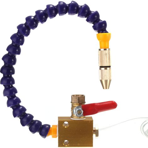 Machine à graver, pulvérisateur de liquide de refroidissement, fluide de coupe, dispositif de pulvérisation de lubrification, robinet à bille de 1/4 pouces (1/5)