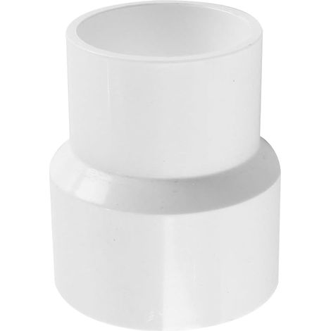 PVC DWV Reducer Fitting, 50mm X 40mm Socket Pipe Fitting Adapter, Duct Reducer Fitting for Water Supply Construction, White (1/5)