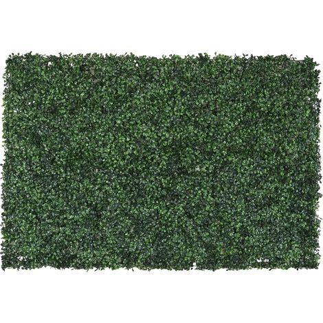 Mur végétal artificiel de buis 80x120cm (1/4)