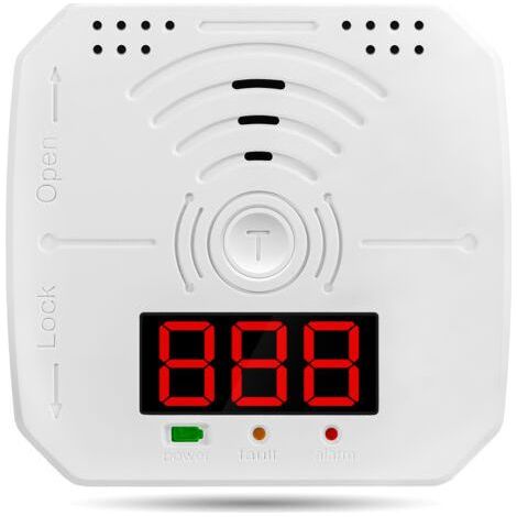 Carbon monoxide detector, electrochemical sensor, digital display, sound and light alarm, LED indicator, various functions, (1/5)