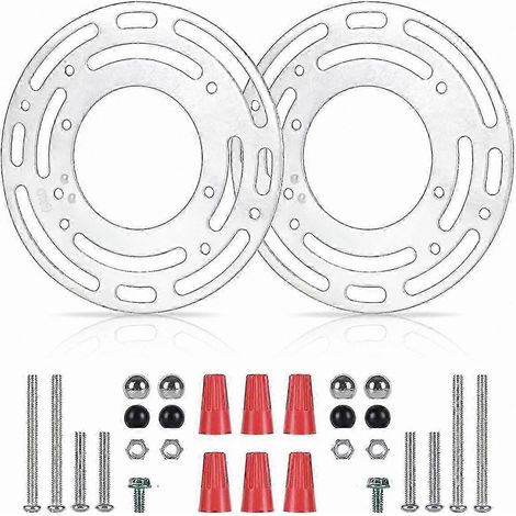 Adaptateur de plaque de montage pour luminaires de plafond, solution de fixation sécurisée (1/5)