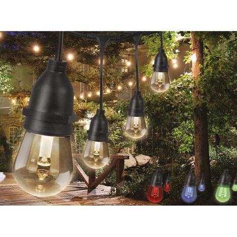 Guirnalda Led Exterior RGB 15w con Controlador y Mando a Distancia