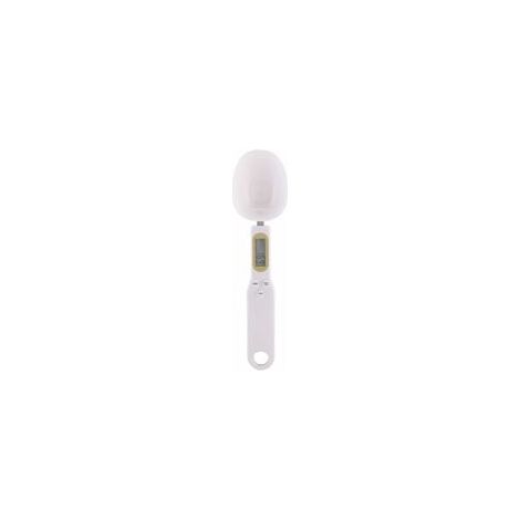 Cuillère à mesurer numérique, portable cuisine numérique balance cuillère à mesurer pour mesurer la farine, les épices, les arômes (blanc 500 / 0,1) (1/5)