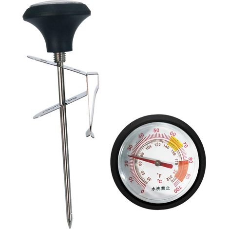 Thermomètre Cuisine Inox avec Clip et Silicone Longue pour (1/5)