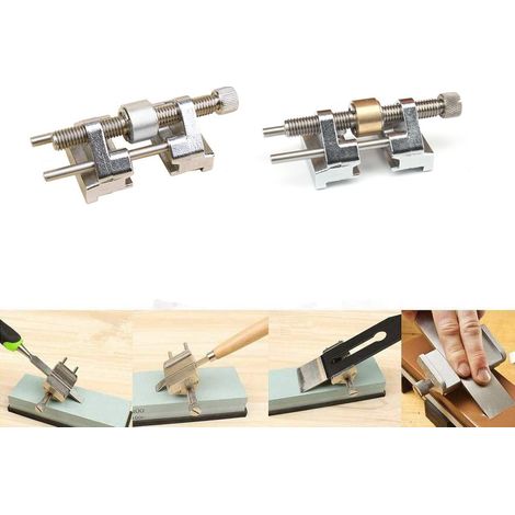 Winkelschärfer mit fester Winkelklemme und Messing-/Edelstahlrolle für Holzbearbeitungsmeißel (2 Stück) (1/5)