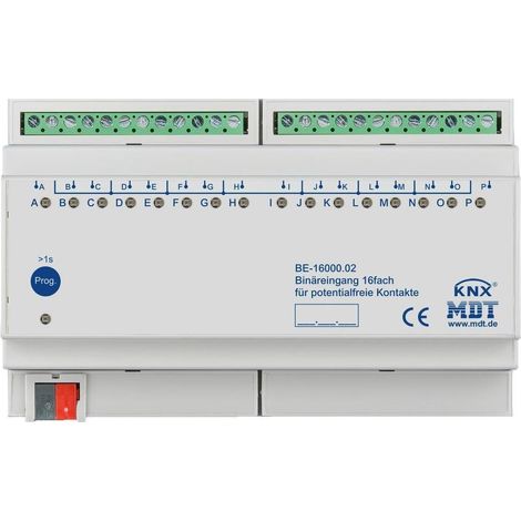 MDT technologies Binäreingang 16-fach 8TE REG, potentialfrei BE-16000.02 (1/5)