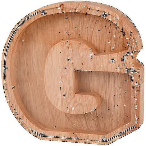 Sparschwein aus Holz mit dem Alphabet - Buchstaben - Kinder-Sparschwein