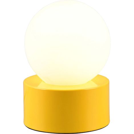 Petite lampe table verre jaune boule E14 Countess RL (1/3)