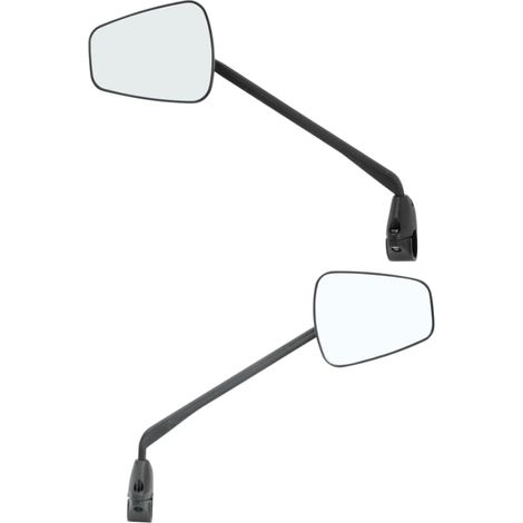 Pack Rétroviseur Espion Z56 - Deux Rétroviseurs Velo de Guidon - Retroviseur Velo Electrique et Tout Autre Vélo - Miroir Large Incassable Gauche et Droite - Noir, 75g Chaque Retroviseur Velo (1/5)