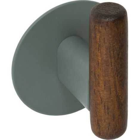 Set di 2 ganci adesivi cassie verdi e in legno - 5five