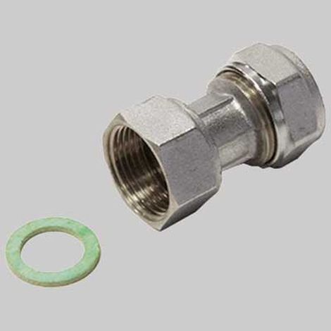 RACCORDO A COMPRESSIONE DIRITTO CON GIRELLO - 26 x 3/4