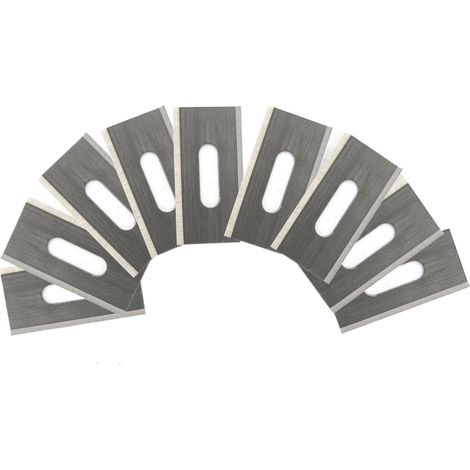 Lot 30 lames tracteur tondeuse Husqvarna Automower 36,5x18,5x0,65 mm inox argent vis incluses rechange (1/5)