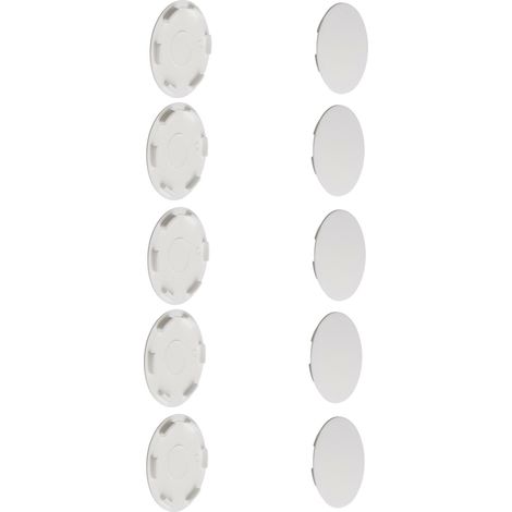 Cyclingcolors – Lot de 10 cache trou 35mm en plastique blanc – Bouchon à clipser pour protection vis – Pour murs et surfaces lisses
