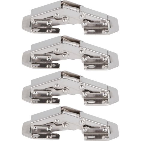 Set mit 4 brückenförmigen Scharnieren für Schränke, Regale und Möbel (1/5)