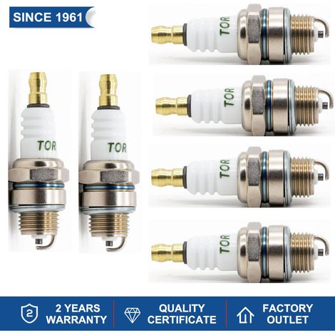 Bougies d'allumage neuves (4 ou 6 pièces) L7RTC compatibles avec XST2974, WSR6F, Champion RCJ7Y et Denso W22MPR-U (BPMR7A) pour moteurs essence.