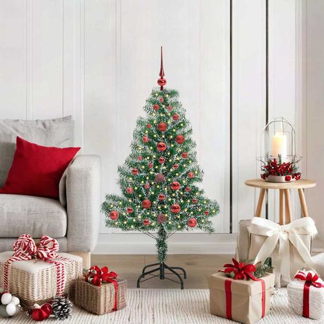 Teenpull – Künstlicher Weihnachtsbaum beschneit mit LED Licht 120 cm (1/5)