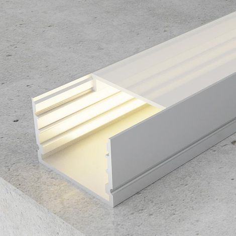 IluminaShop - Perfil Aluminio de Superficie Wefu 12/24V/220V 2 metros