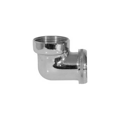 RACCORD 90° CHROMÉ Dimensions : 1"1/4 x 32