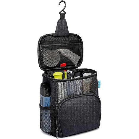 Tragbare Duschtasche, unverzichtbar für Studentenzimmer, schnelltrocknend dank Metallhaken, ideal für Reisen. (1/5)
