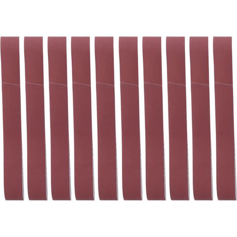 Fydun Band de Ponçage de Courroie de Ponçage en Alumine Outil de Polissage de Broyage 740 X 40 Mm 10pcs pour le Travail du Bois des Meubles (400 maille) (1/5)