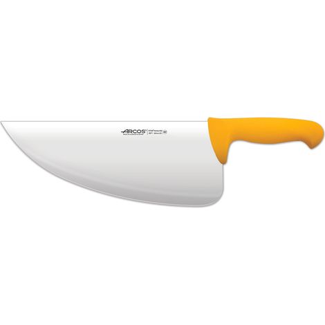 Couteau de poissonnier Arcos Couleur - Prof 297100 acier inoxydable Nitrum et mango lame ergonomique en polypropylène jaune et lame de 2 cm, et 31 mm d'épaisseur dans l'étui.