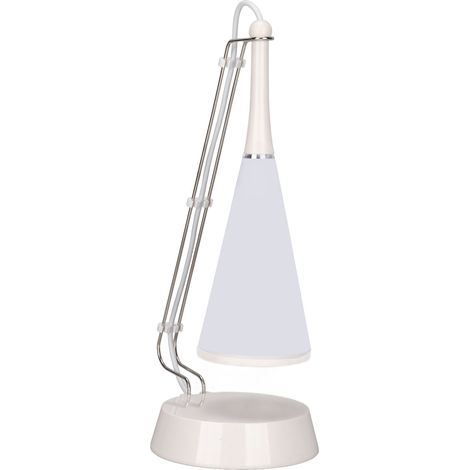 Stilvolle, energieeffiziente, berührungsempfindliche Musik-Schreibtischlampe mit Bluetooth-LED-Lautsprecher, wiederaufladbar und einfach zu bedienen (Plug & Play). Dimmbare LED-Schreibtischlampe. (1/5)