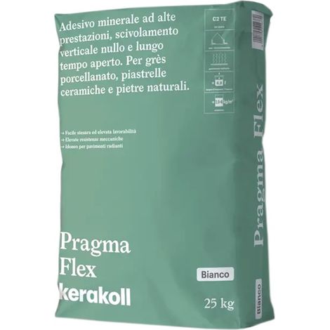 Kerakoll PRAGMA FLEX colla per gres ceramica pietre naturali 25 KG bianco