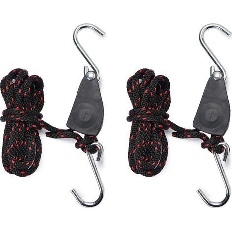 Sangles Cliquet 1/4 Pouces Rope Ratchet pour Lampe de Coissance 2 pièces Corde de Crochet Réglable (1/5)