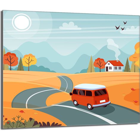 Placa protectora de vidrio para estufa 60x52 Auto (1/5)