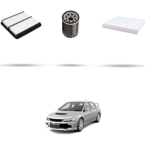 Kit tagliando 3 filtri compatibile con Mitsubishi Lancer VIII 2.0 16v 217kw dal 2008 (1/5)