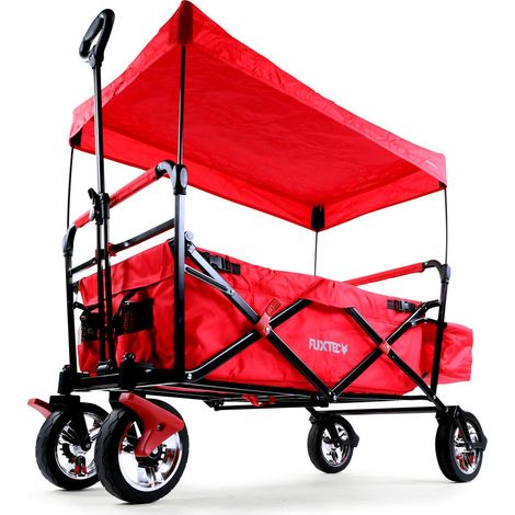 FUXTEC Folding Wagon / Foldable Wagon / Trolley / Hand Cart CT-500 Red