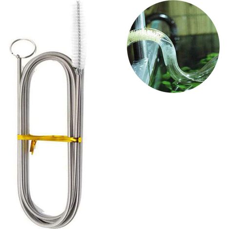 Brosse de nettoyage flexible pour réfrigérateur de 1.55 m. outil de nettoyage pour canalisations de cuisine en acier inoxydable. outil de débouchage pour tuyaux d'évacuation d'eau (1/5)