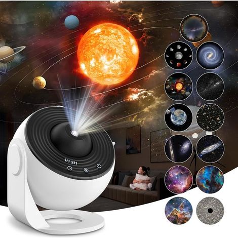 Star projector with 13 discs – 360° rotation angle – USB-C power supply – Automatic shut-off timer (1/5)