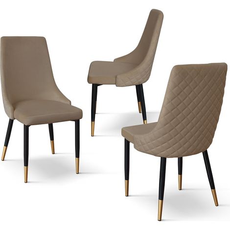 ARLETTE - sedia di design moderno in velluto (1/2)