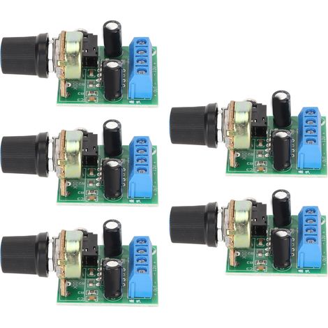 Module amplificateur audio LM386 5 pièces, carte ampli mini 0.5W-10W, alimentation DC 3V-12V pour haut-parleurs et projets DIY (1/5)