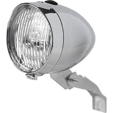 Phares de vélo VTT rétro 3 LED argentés (1/5)