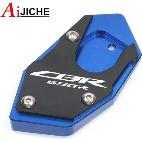 (CBR650R-Bleu) Extension de béquille latérale CNC pour moto, compatible avec HONDA CB650R CBR650R 2019-2023 maxpower (1/2)