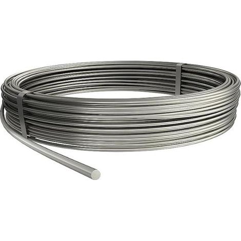 OBO Bettermann Rundleiter 50m Ring 10mm Edelstahl, rostfrei A4 1.4571/1.4404, 50 Meter, 5021642