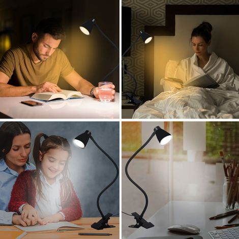 [Lampe de bureau clip] - [Sans marque spécifique] - [24 LED] - [Ajustable] (1/5)