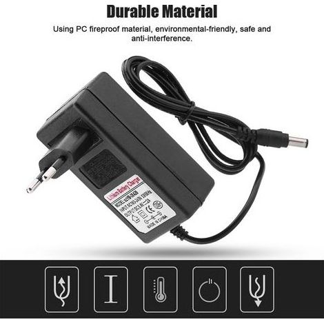 Chargeur de batterie lithium-ion 8,4 V 2 A, adaptateur secteur de remplacement pour voiture jouet et gyropode (1/5)