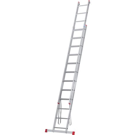 Monmobilierdesign – Échelle transformable en aluminium 2 plans 12 marches – Antidérapante – Charge maximale 150 kg – Conforme normes EN-131