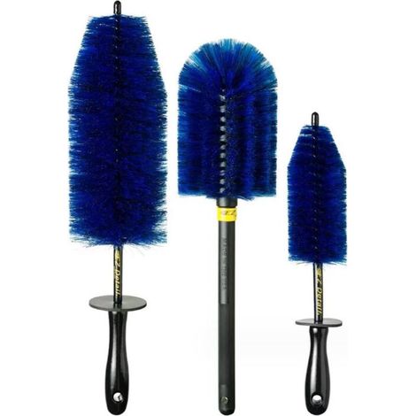 Set mit 3 Felgenreinigungsbürsten, Motorraumreinigungsbürsten, Autobürsten, Reifenreinigungsbürsten, Detailbürsten, Autoreinigungsbürsten