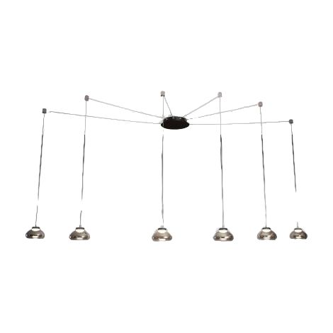 Lampadario Arabella Sospensione Fume 6 Luci Design Elegante Alta Qualità Fabas (1/4)